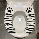 Cute Cartoon Toilet Seat Cushion Household High-end Waterproof Adhesive Toilet Trap Winter Ins Style Thickened